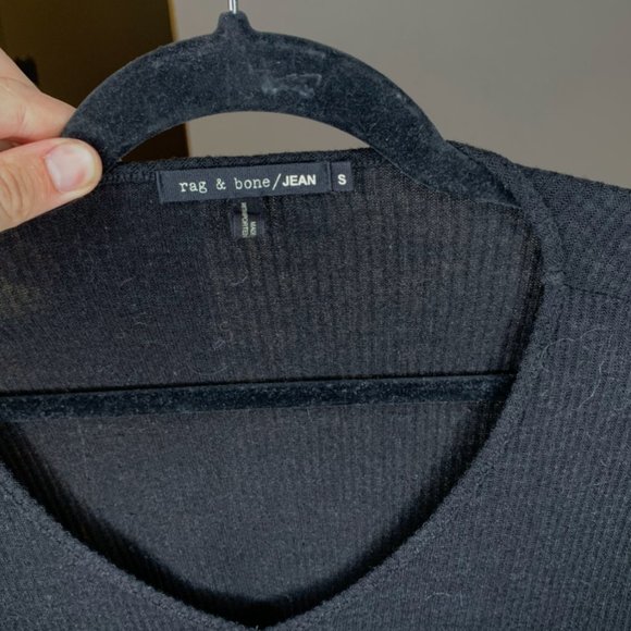 Rag & Bone Jones cutout ribbed stretch-jersey top - Picture 6 of 6